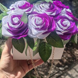 9 сатенени рози